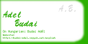 adel budai business card