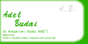 adel budai business card